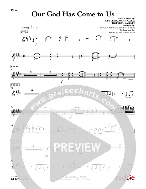 Our God Has Come To Us Flute (Red Tie Music)