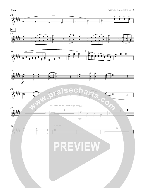 Our God Has Come To Us Flute (Red Tie Music)