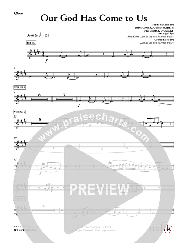 Our God Has Come To Us Oboe (Red Tie Music)