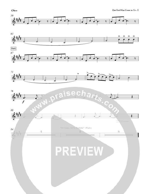 Our God Has Come To Us Oboe (Red Tie Music)