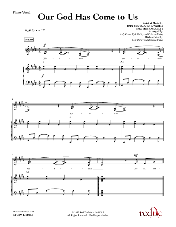 Our God Has Come To Us Lead & Piano (Red Tie Music)