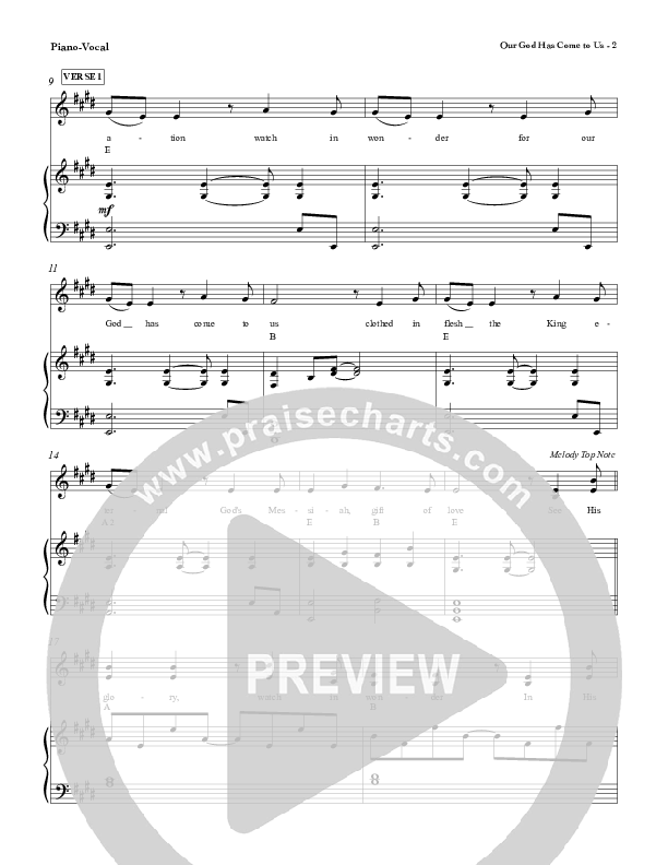 Our God Has Come To Us Lead & Piano (Red Tie Music)