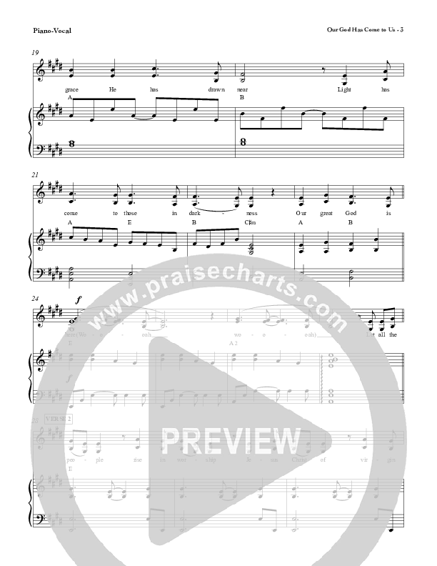 Our God Has Come To Us Lead & Piano (Red Tie Music)