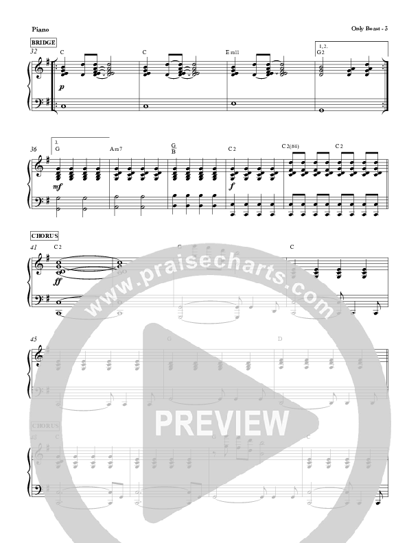 Only Boast Piano Sheet (Red Tie Music)