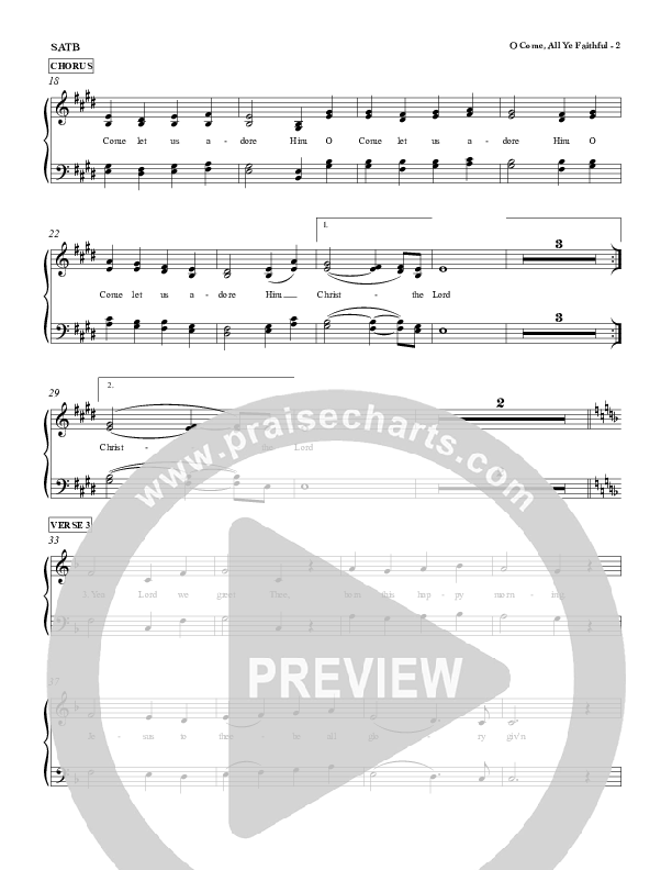 O Come All Ye Faithful Choir Sheet (SATB) (Red Tie Music)