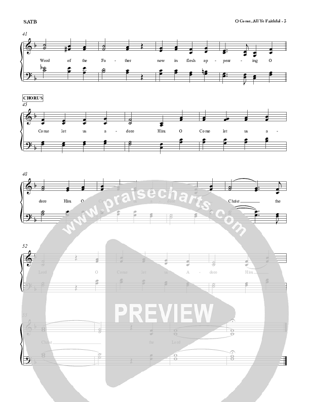 O Come All Ye Faithful Choir Vocals (SATB) (Red Tie Music)