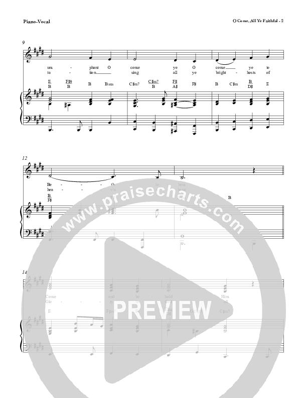 O Come All Ye Faithful Piano/Vocal (Red Tie Music)