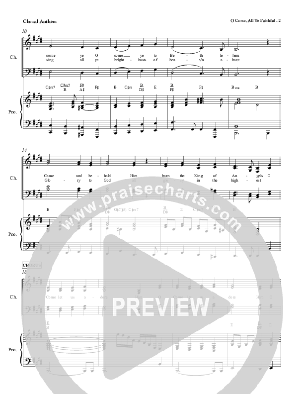 O Come All Ye Faithful Piano/Vocal (SATB) (Red Tie Music)