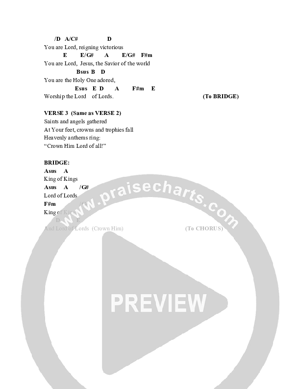 Lord Of Lords Chords & Lyrics (Red Tie Music)