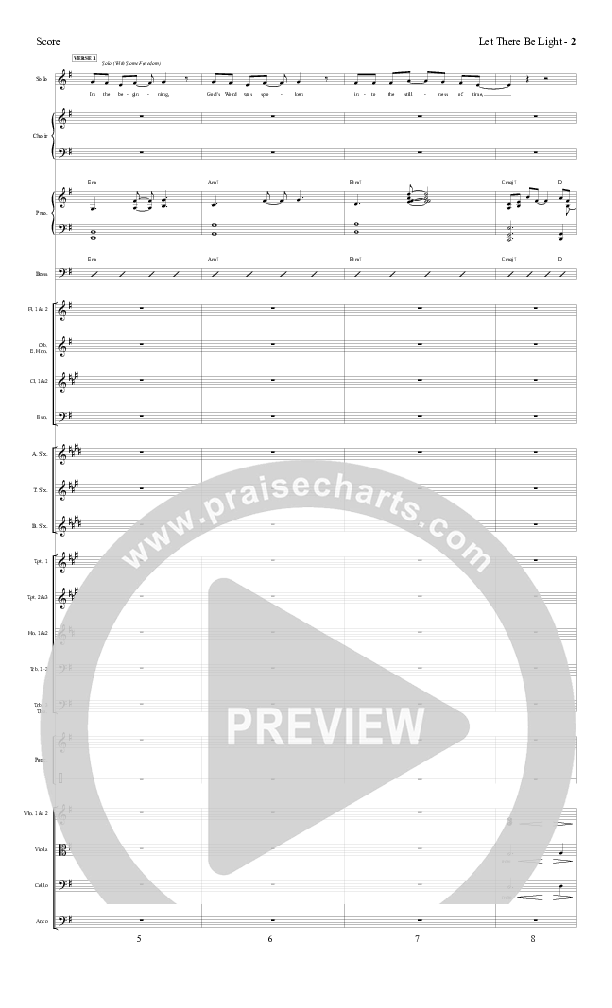 Let There Be Light Conductor's Score (Red Tie Music)