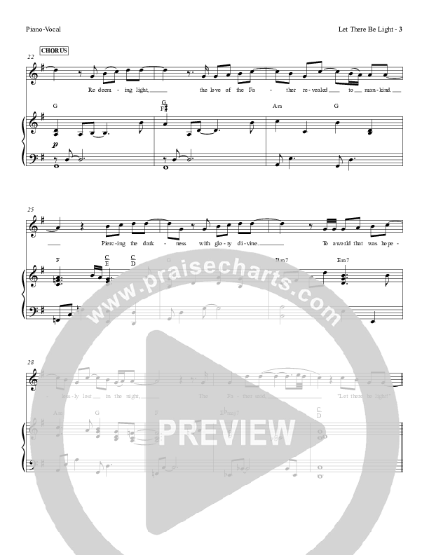 Let There Be Light Piano/Vocal (Red Tie Music)