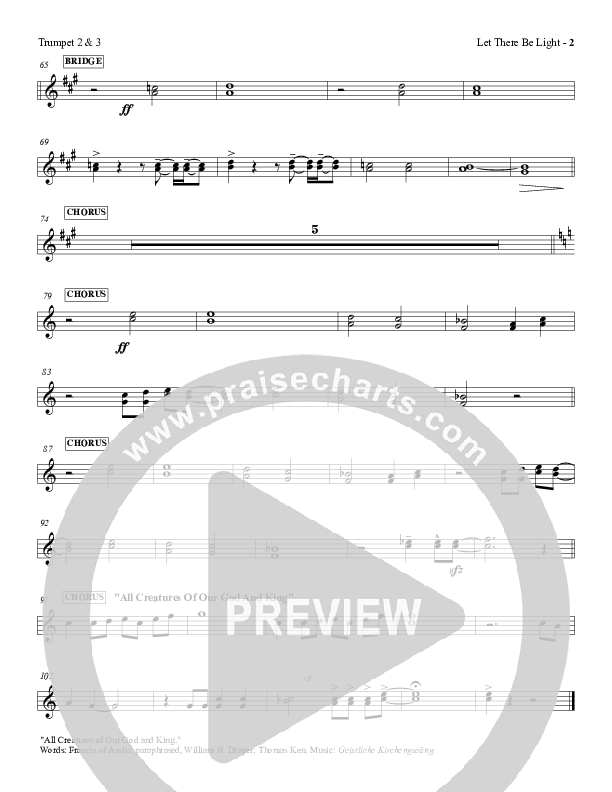 Let There Be Light Trumpet 2/3 (Red Tie Music)