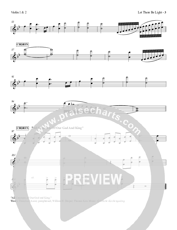 Let There Be Light Violin 1/2 (Red Tie Music)