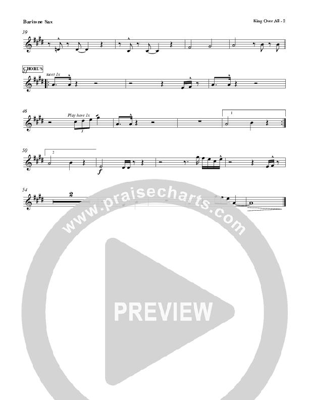 King Over All Bari Sax (Red Tie Music)