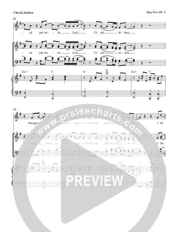 King Over All Choir Vocals (SATB) (Red Tie Music)