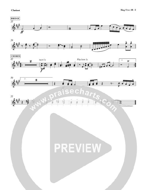 King Over All Clarinet (Red Tie Music)