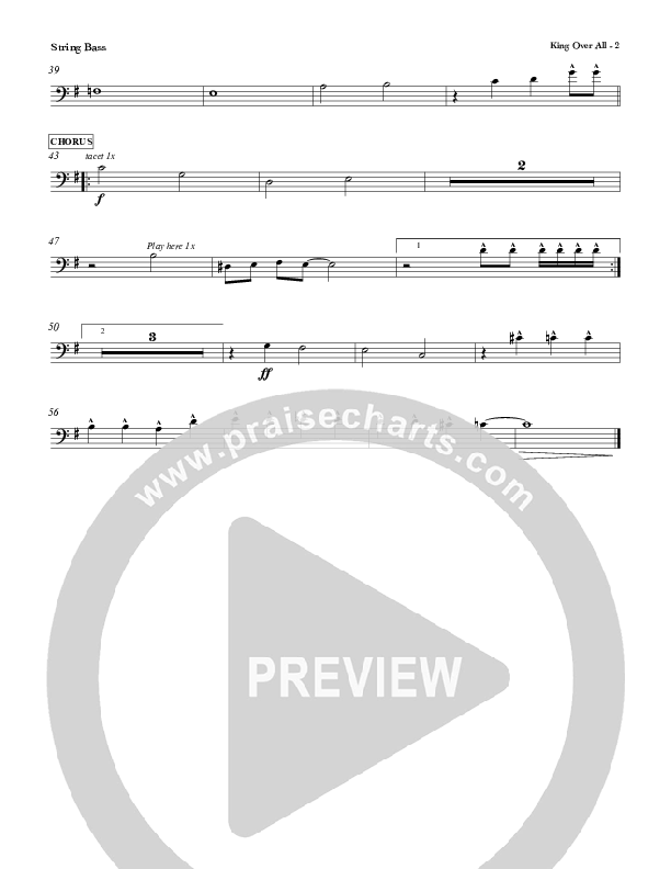 King Over All Double Bass (Red Tie Music)