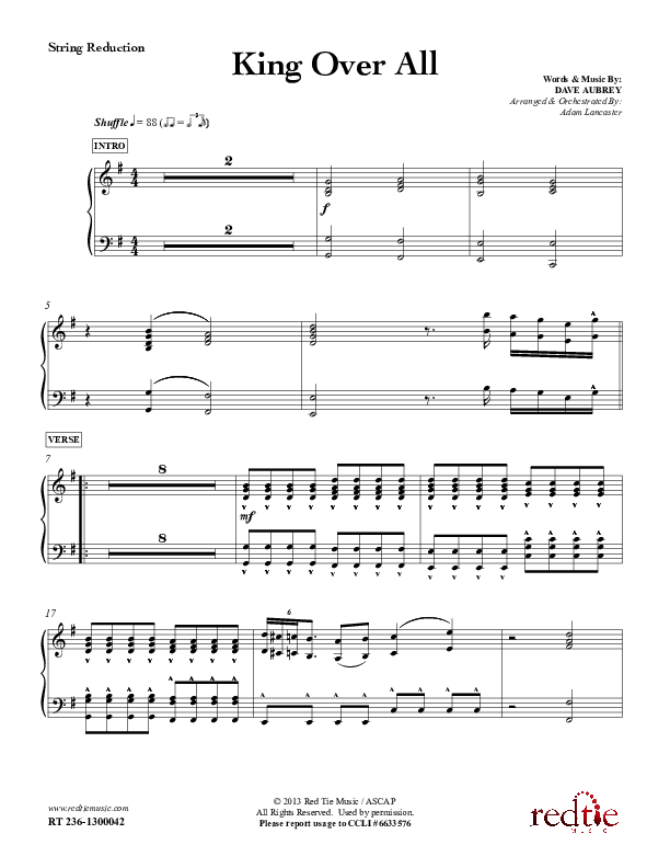 King Over All Synth Strings (Red Tie Music)