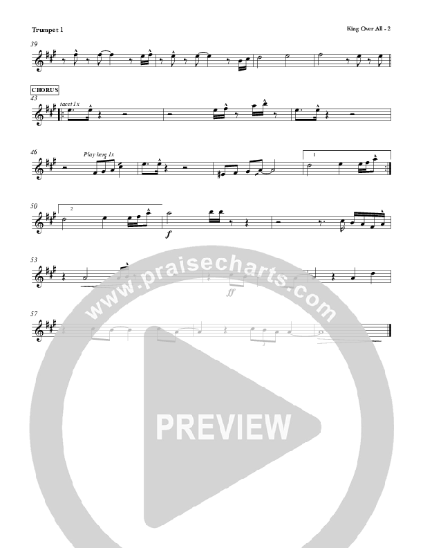 King Over All Trumpet 1 (Red Tie Music)