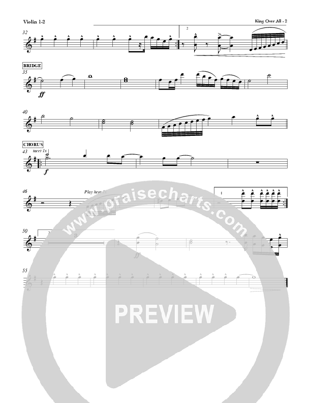 King Over All Violin 1/2 (Red Tie Music)