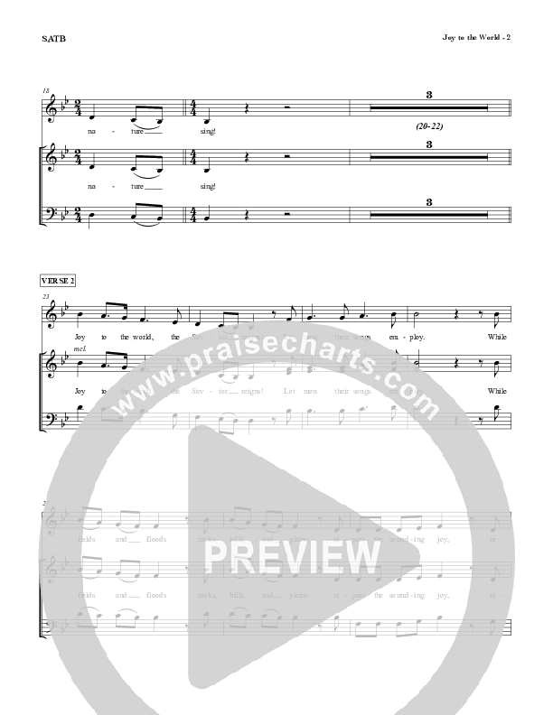 Joy To The World (We Rejoice In You)  Lead & Piano (Red Tie Music)