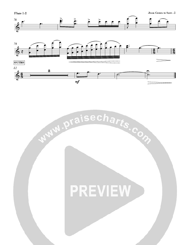 Jesus Comes To Save Flute 1/2 (Red Tie Music)