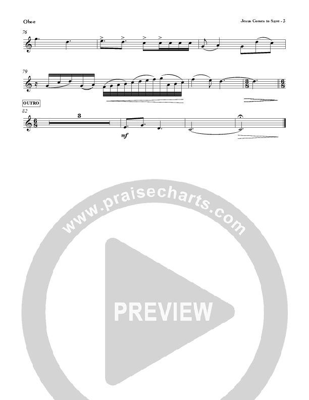 Jesus Comes To Save Oboe (Red Tie Music)