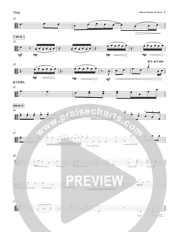 Jesus Comes To Save Viola (Red Tie Music)