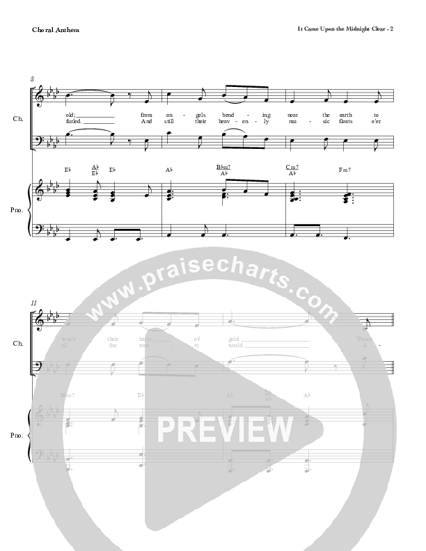 It Came Upon The Midnight Clear Piano/Vocal (Red Tie Music)