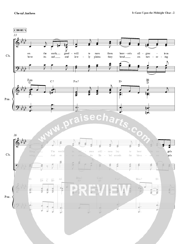 It Came Upon The Midnight Clear Piano/Vocal (Red Tie Music)