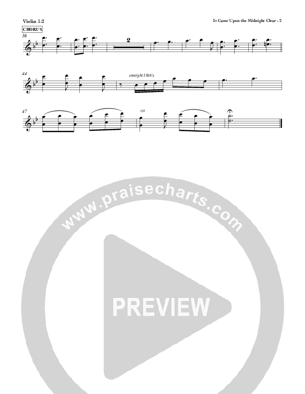 It Came Upon The Midnight Clear Violin 1/2 (Red Tie Music)