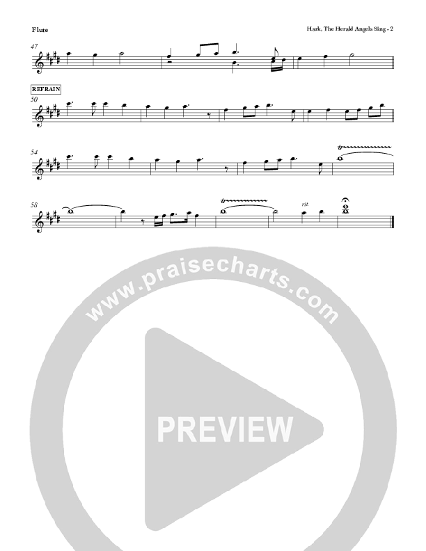 Hark The Herald Angels Sing Flute (Red Tie Music)