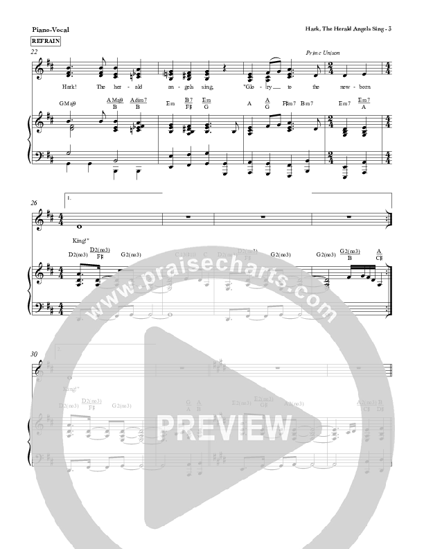 Hark The Herald Angels Sing Piano/Vocal (Red Tie Music)