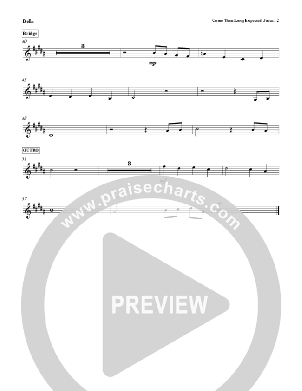 Come Thou Long Expected Jesus Percussion (Red Tie Music)