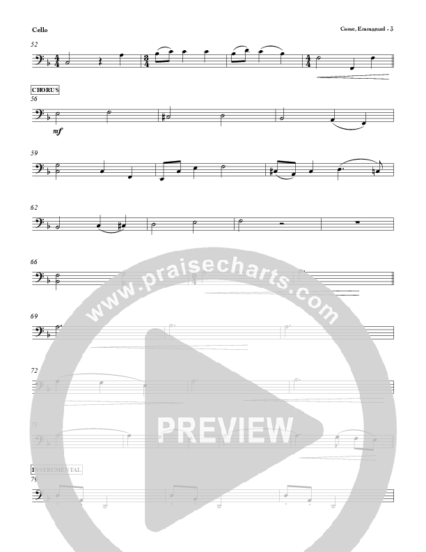 Come Emmanuel Cello (Red Tie Music)