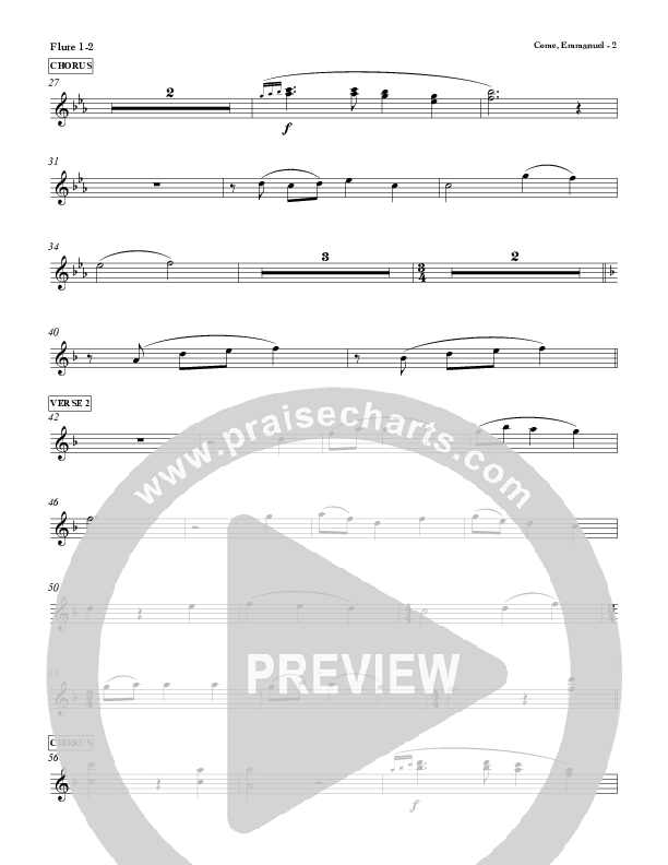 Come Emmanuel Flute 1/2 (Red Tie Music)