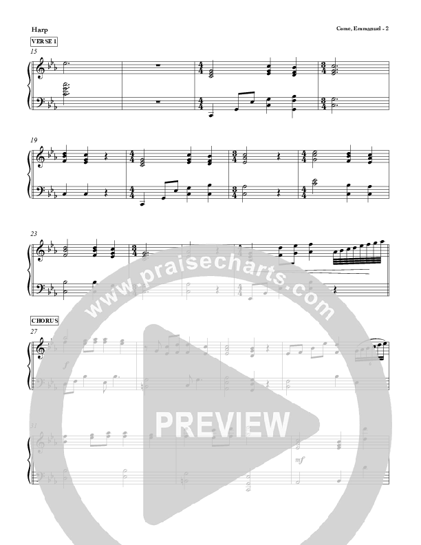 Come Emmanuel Harp (Red Tie Music)