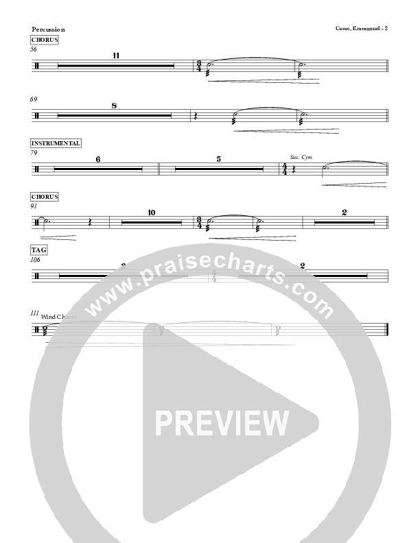 Come Emmanuel Percussion (Red Tie Music)