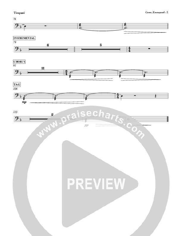 Come Emmanuel Timpani (Red Tie Music)