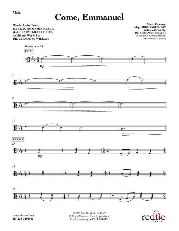 Come Emmanuel Viola (Red Tie Music)