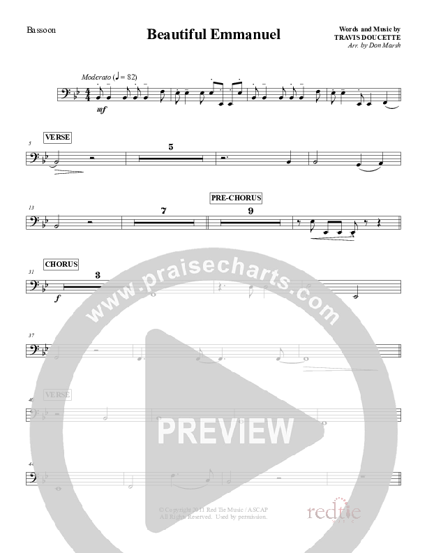 Beautiful Emmanuel Bassoon (Red Tie Music)