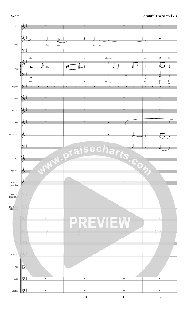 Beautiful Emmanuel Conductor's Score (Red Tie Music)