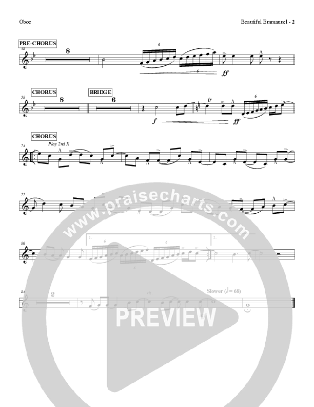 Beautiful Emmanuel Oboe (Red Tie Music)