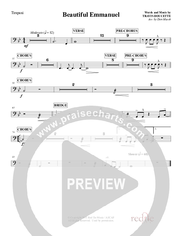 Beautiful Emmanuel Timpani (Red Tie Music)