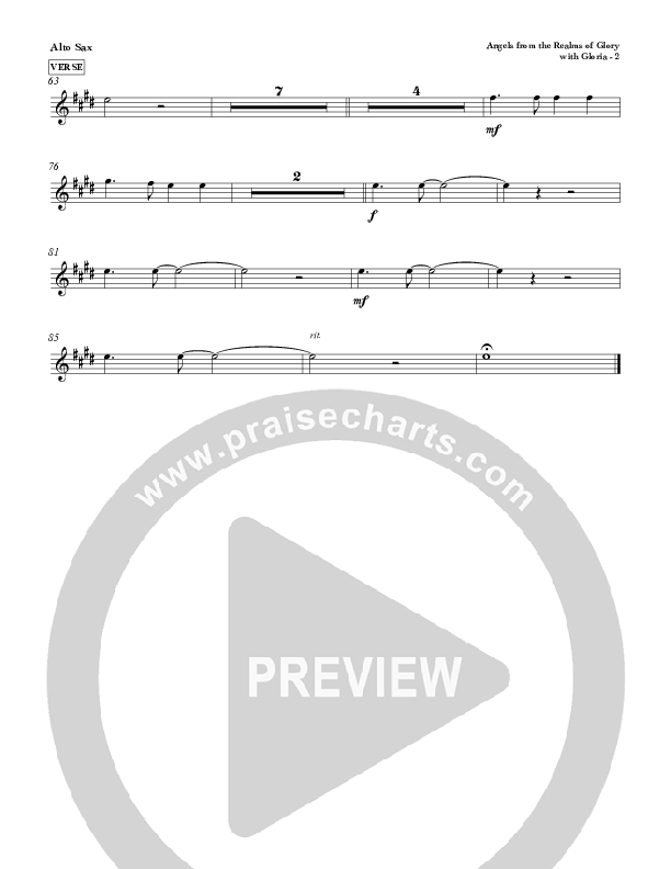 Angels From The Realms Of Glory with Gloria Alto Sax (Red Tie Music)