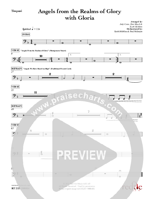 Angels From The Realms Of Glory with Gloria Timpani (Red Tie Music)