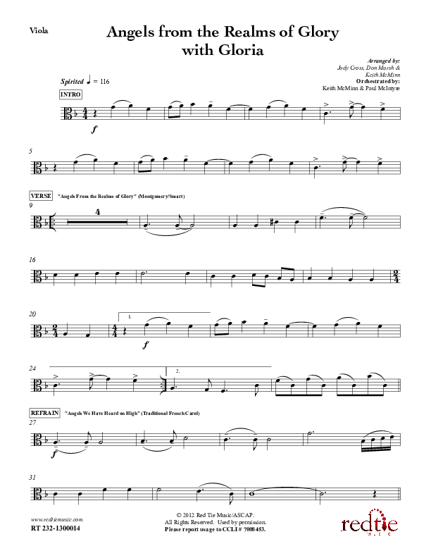 Angels From The Realms Of Glory with Gloria Viola (Red Tie Music)