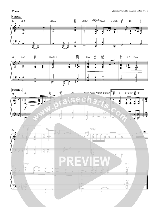 Angels From The Realms Of Glory Piano Sheet (Red Tie Music)