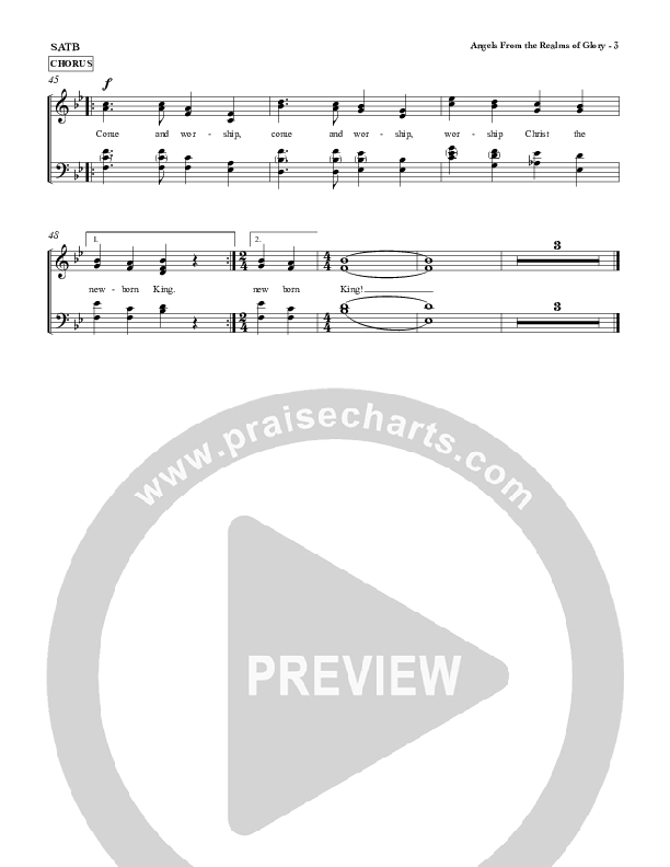 Angels From The Realms Of Glory Piano/Vocal & Lead (Red Tie Music)