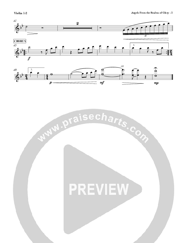 Angels From The Realms Of Glory Violin 1/2 (Red Tie Music)